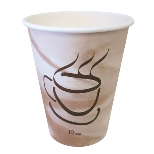 Gogo Coffee Design Paper Hot Cup 12oz, Unwrapped